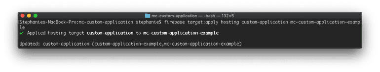 Firebase Hosting Console